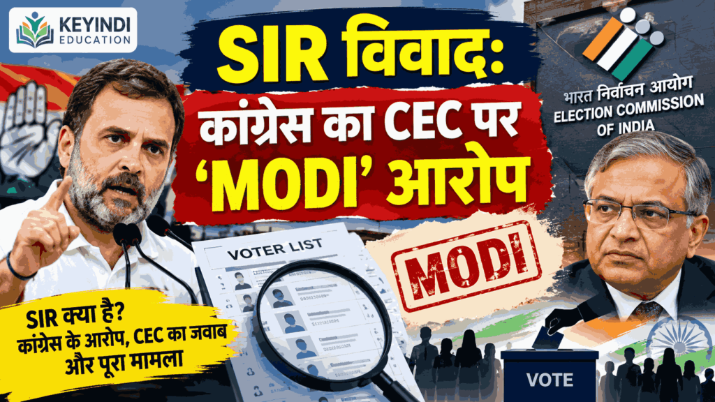 SIR विवाद पर कांग्रेस का CEC पर MODI आरोप, Election Commission और voter list की तस्वीर